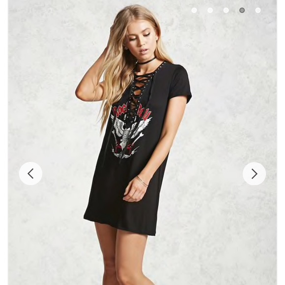 rock t shirt dress